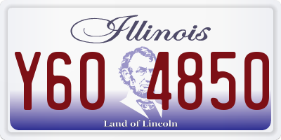 IL license plate Y604850