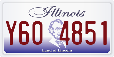 IL license plate Y604851