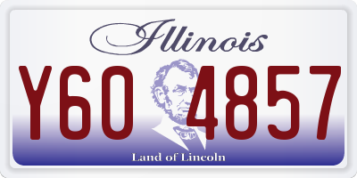 IL license plate Y604857