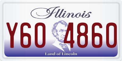 IL license plate Y604860