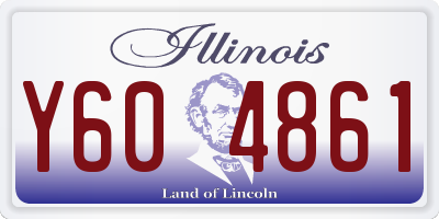 IL license plate Y604861