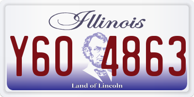 IL license plate Y604863