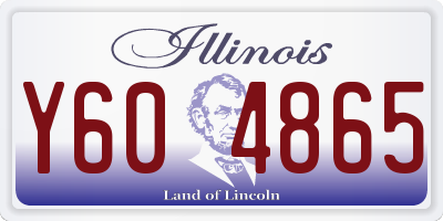 IL license plate Y604865