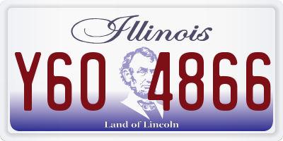 IL license plate Y604866
