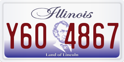 IL license plate Y604867