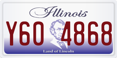 IL license plate Y604868