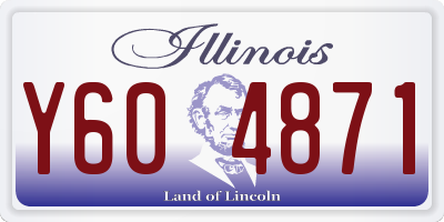 IL license plate Y604871