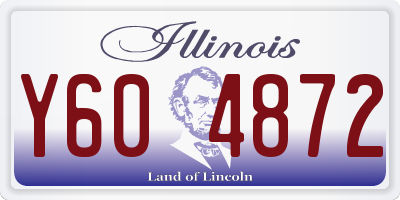 IL license plate Y604872