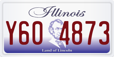 IL license plate Y604873