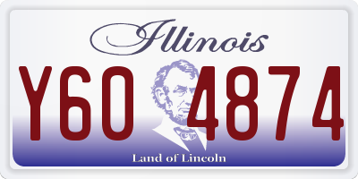 IL license plate Y604874