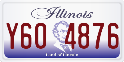 IL license plate Y604876