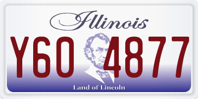 IL license plate Y604877