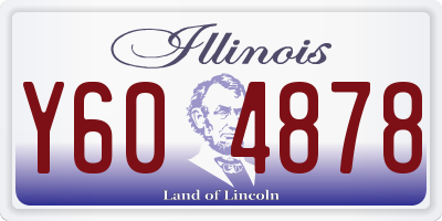 IL license plate Y604878
