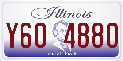 IL license plate Y604880