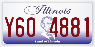 IL license plate Y604881