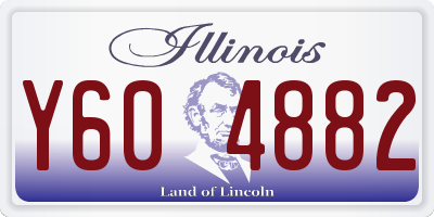 IL license plate Y604882