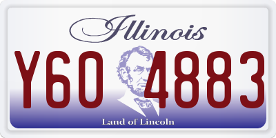 IL license plate Y604883