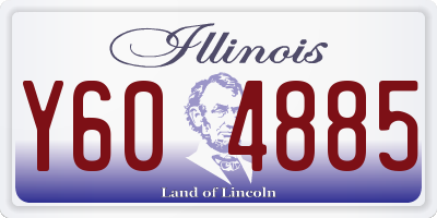 IL license plate Y604885