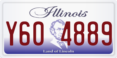 IL license plate Y604889