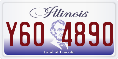 IL license plate Y604890