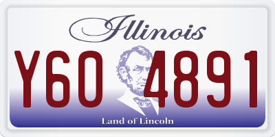 IL license plate Y604891