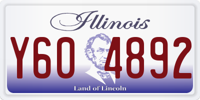 IL license plate Y604892
