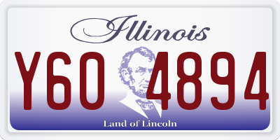 IL license plate Y604894