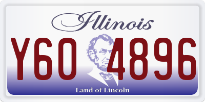 IL license plate Y604896