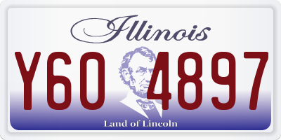 IL license plate Y604897