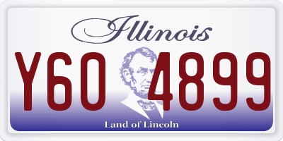 IL license plate Y604899
