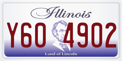 IL license plate Y604902