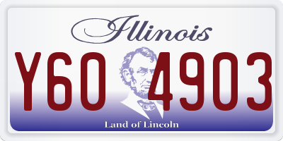 IL license plate Y604903