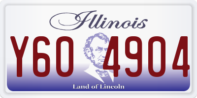 IL license plate Y604904