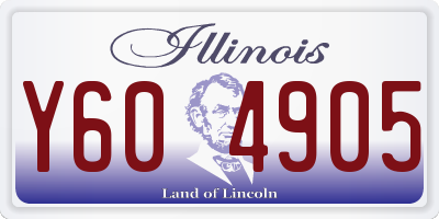 IL license plate Y604905