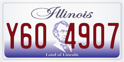 IL license plate Y604907