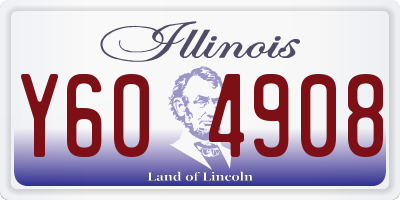 IL license plate Y604908