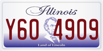 IL license plate Y604909