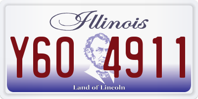 IL license plate Y604911