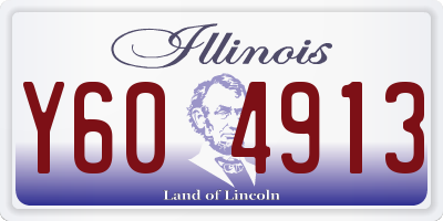 IL license plate Y604913