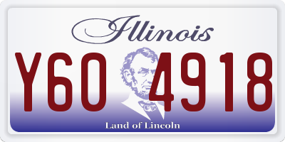 IL license plate Y604918
