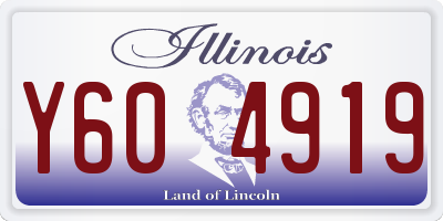 IL license plate Y604919