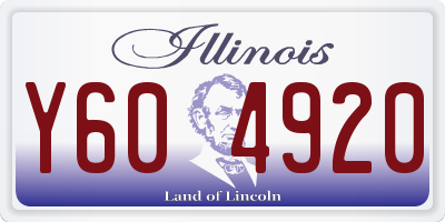 IL license plate Y604920