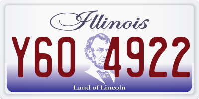 IL license plate Y604922