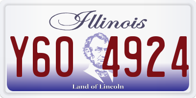 IL license plate Y604924
