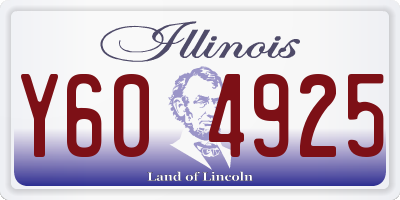 IL license plate Y604925