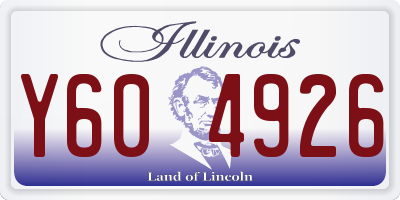IL license plate Y604926