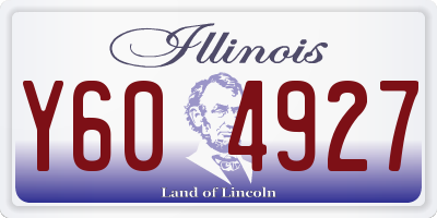 IL license plate Y604927