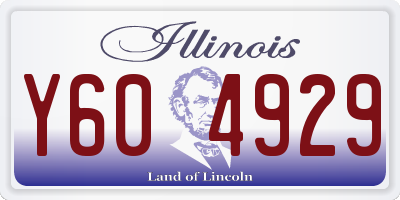 IL license plate Y604929