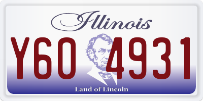 IL license plate Y604931