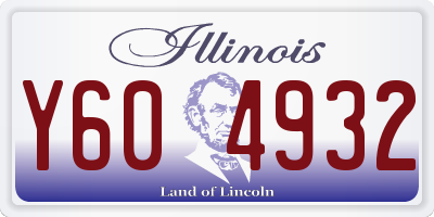 IL license plate Y604932